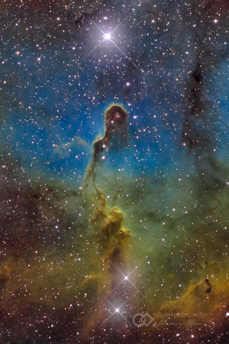 Elephant Trunk Nebula - Sh2-131 / IC 1396, Constellation Cepheus