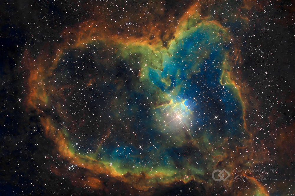 Sh2-190 / IC 1805 - Heart Nebula, Constellation Cassiopeia